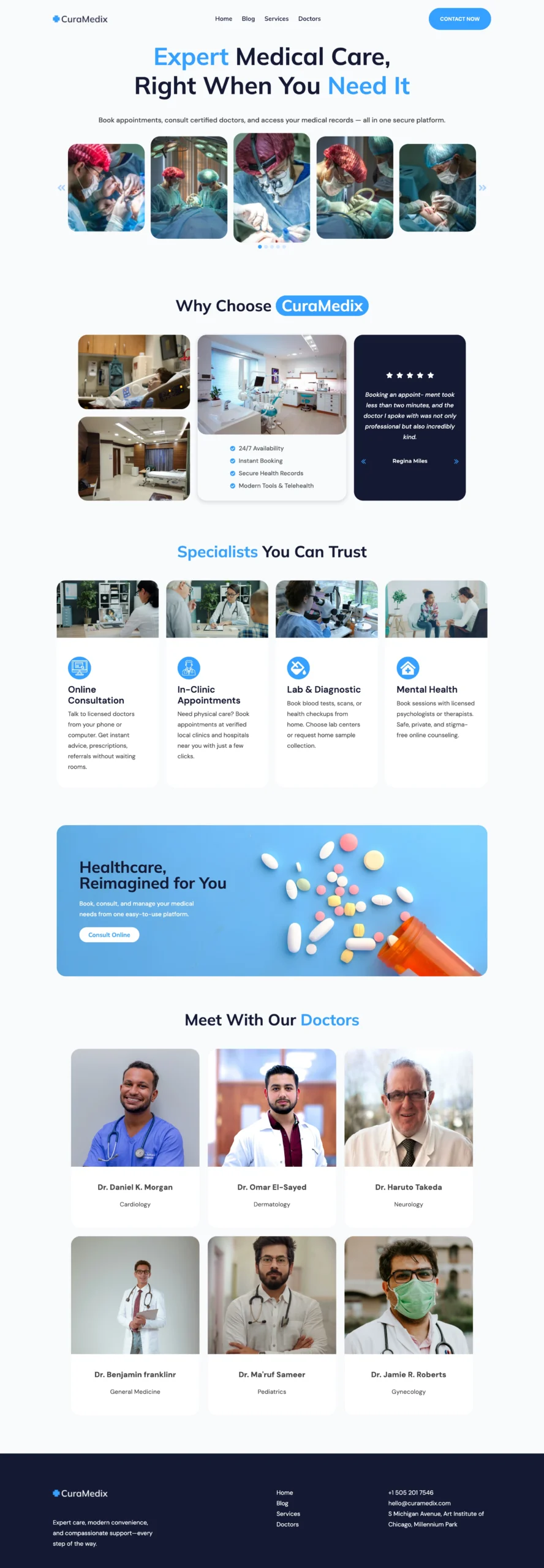 curamedix wordpress theme